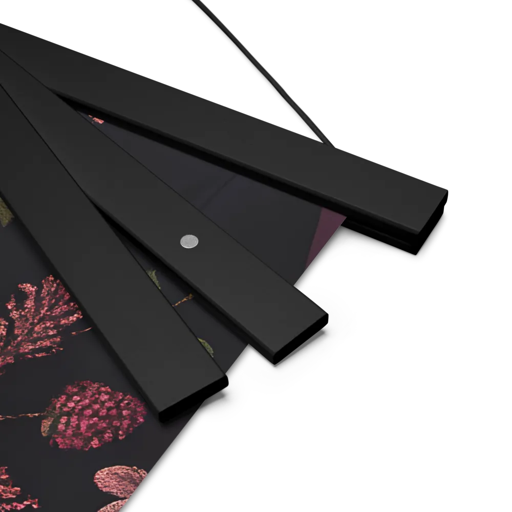 Botanical Elegance | Poster With Black Wood Hanger | 18″×18″