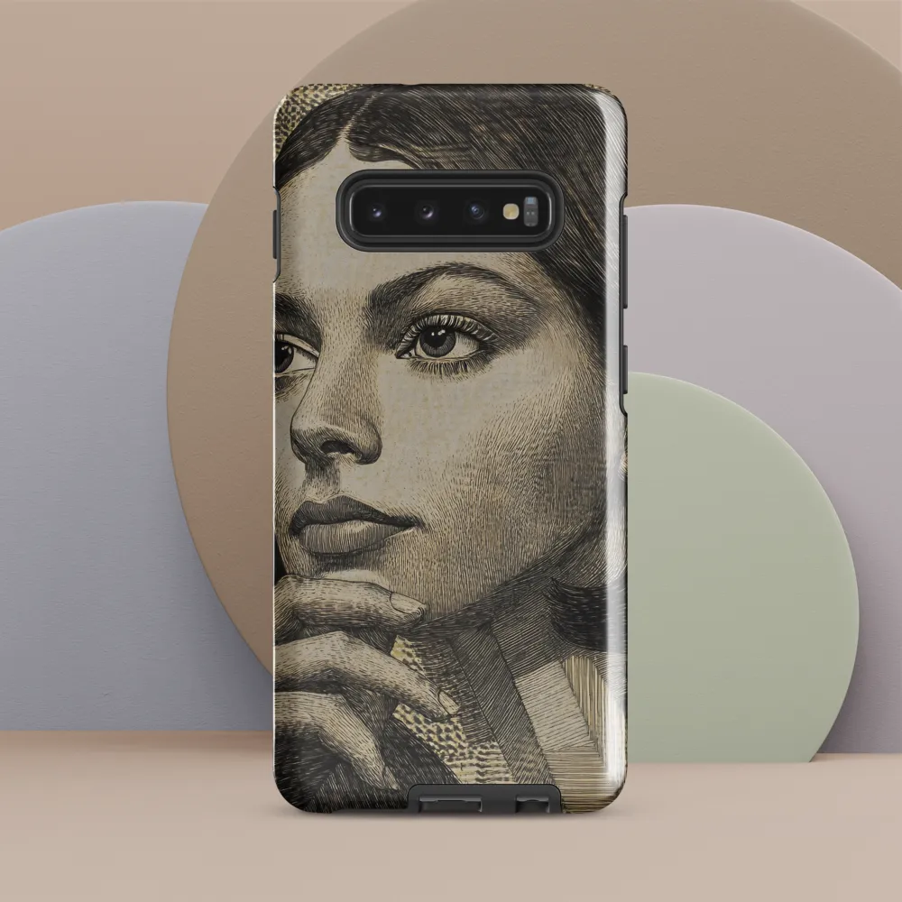 Contemplative Reflection | Phone Case |  S10 Plus | Tough Case | Glossy