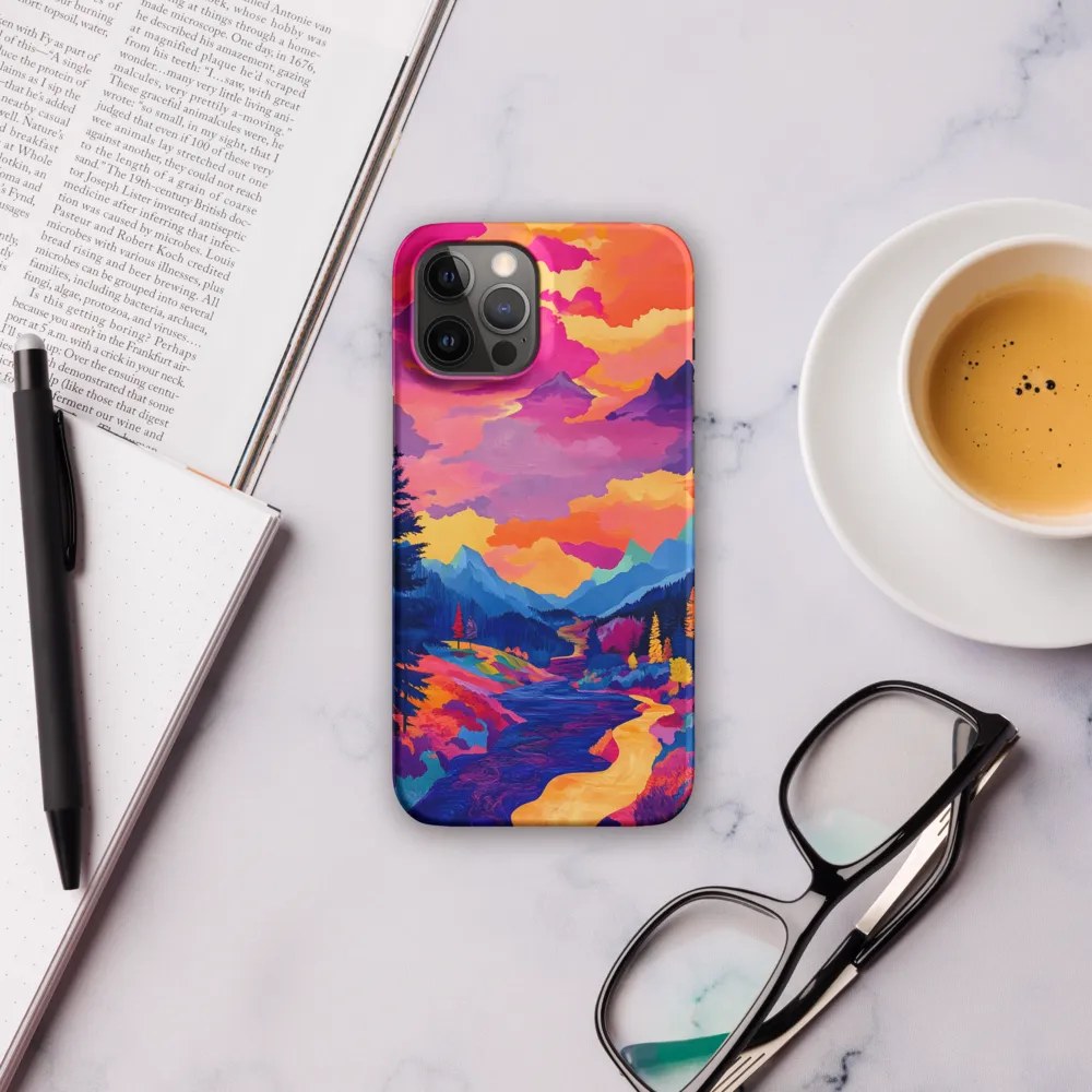 Radiant Serenity: A Surreal Landscape | Phone Case |  12 Pro Max | Snap Case | Matte