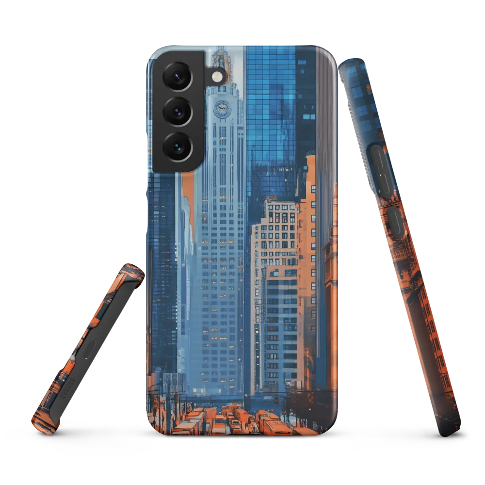 Urban Symphony in Blue and Orange