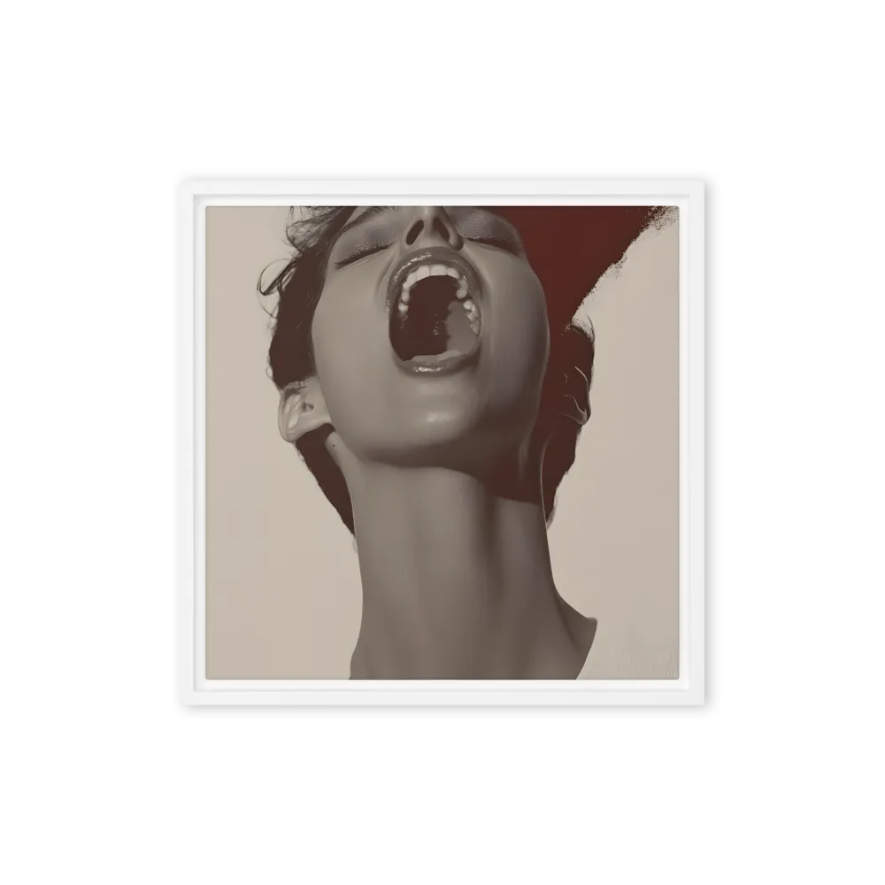 Echoes of Emotion | Canvas with White Frame | 16″×16″