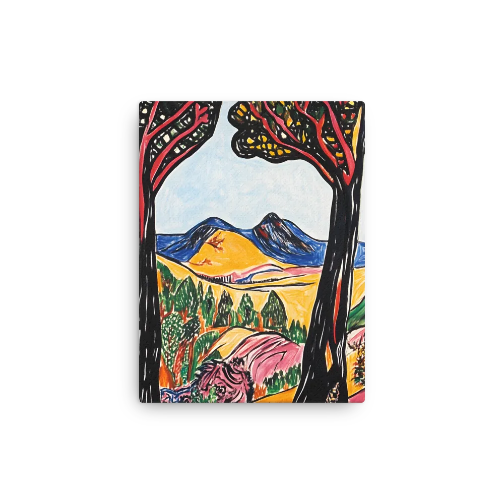 Vibrant Nature's Embrace | Thin Canvas | 9″×12″