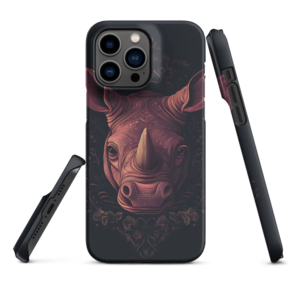 Regal Rhinoceros | Phone Case |  14 Pro Max | Snap Case | Matte
