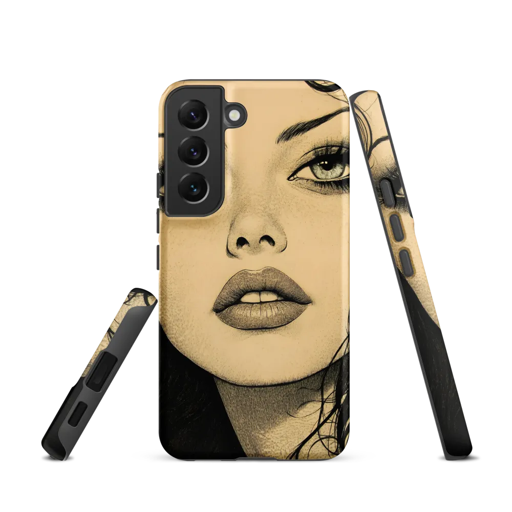 Enigmatic Gaze | Phone Case |  S22 | Tough Case | Matte