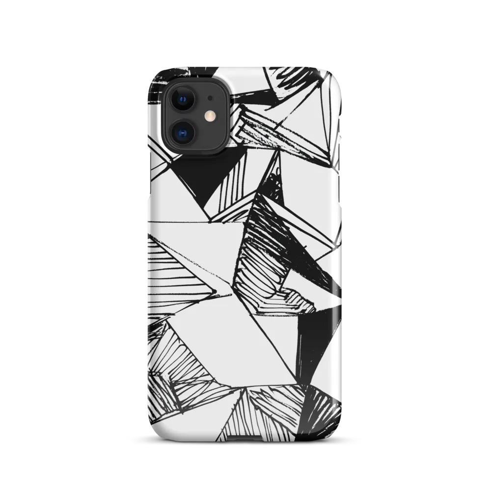 Dynamic Geometry in Ink | Phone Case |  11 | Snap Case | Glossy