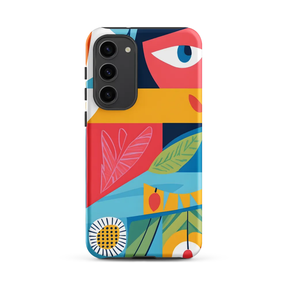 Vibrant Geometric Visage