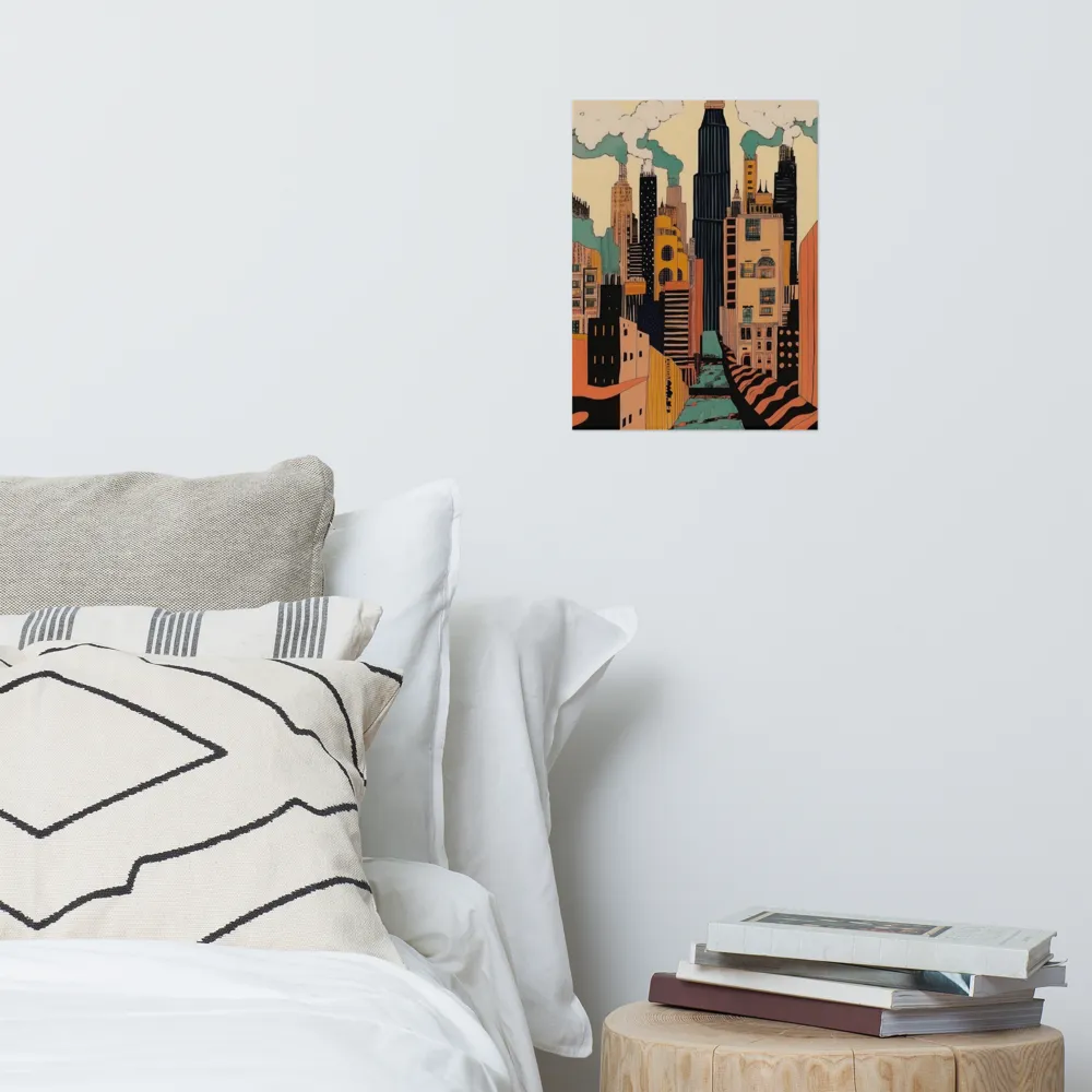 Urban Symphony in Ink | Poster | 12″×16″