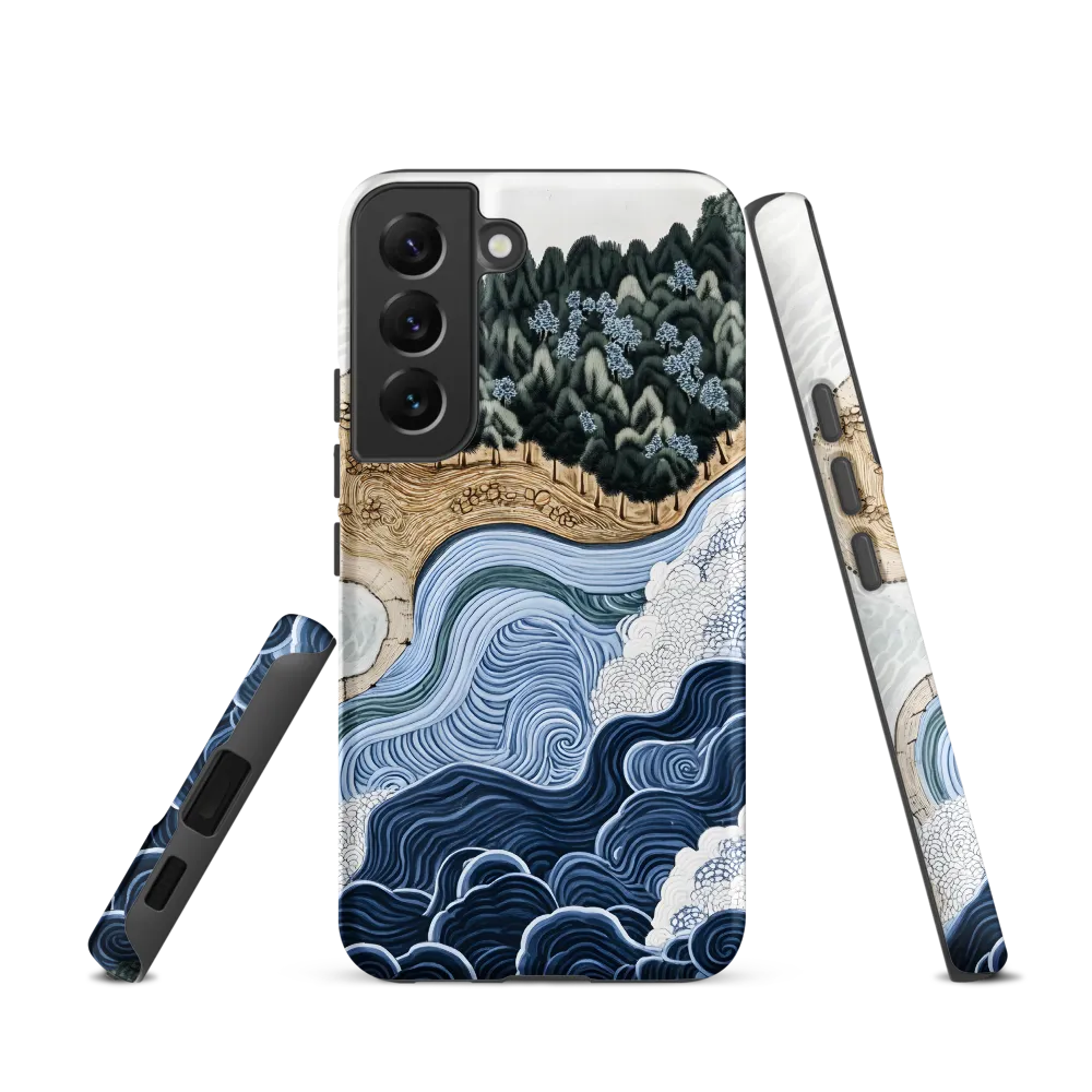 Oceanic Harmony: A Tranquil Landscape | Phone Case |  S22 | Tough Case | Matte