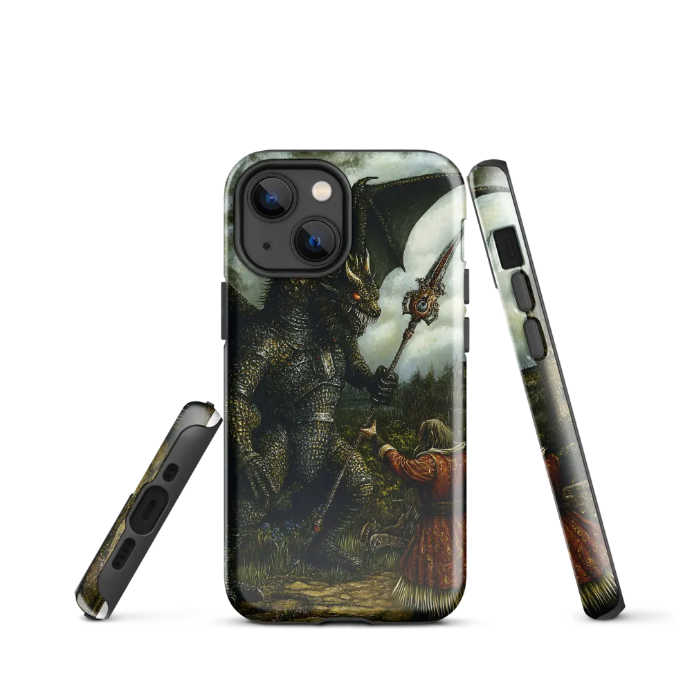 The Confrontation: Dragon vs. Wizard | Phone Case |  13 mini | Tough Case | Glossy