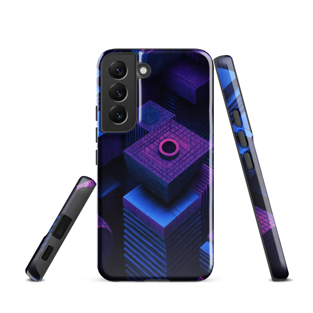 Geometric Dreams in Blue and Purple