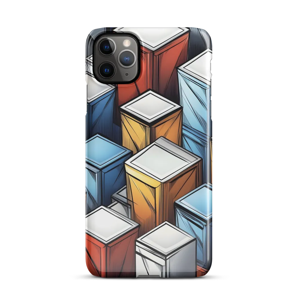 Geometry of Colorful Containers | Phone Case |  11 Pro Max | Snap Case | Glossy