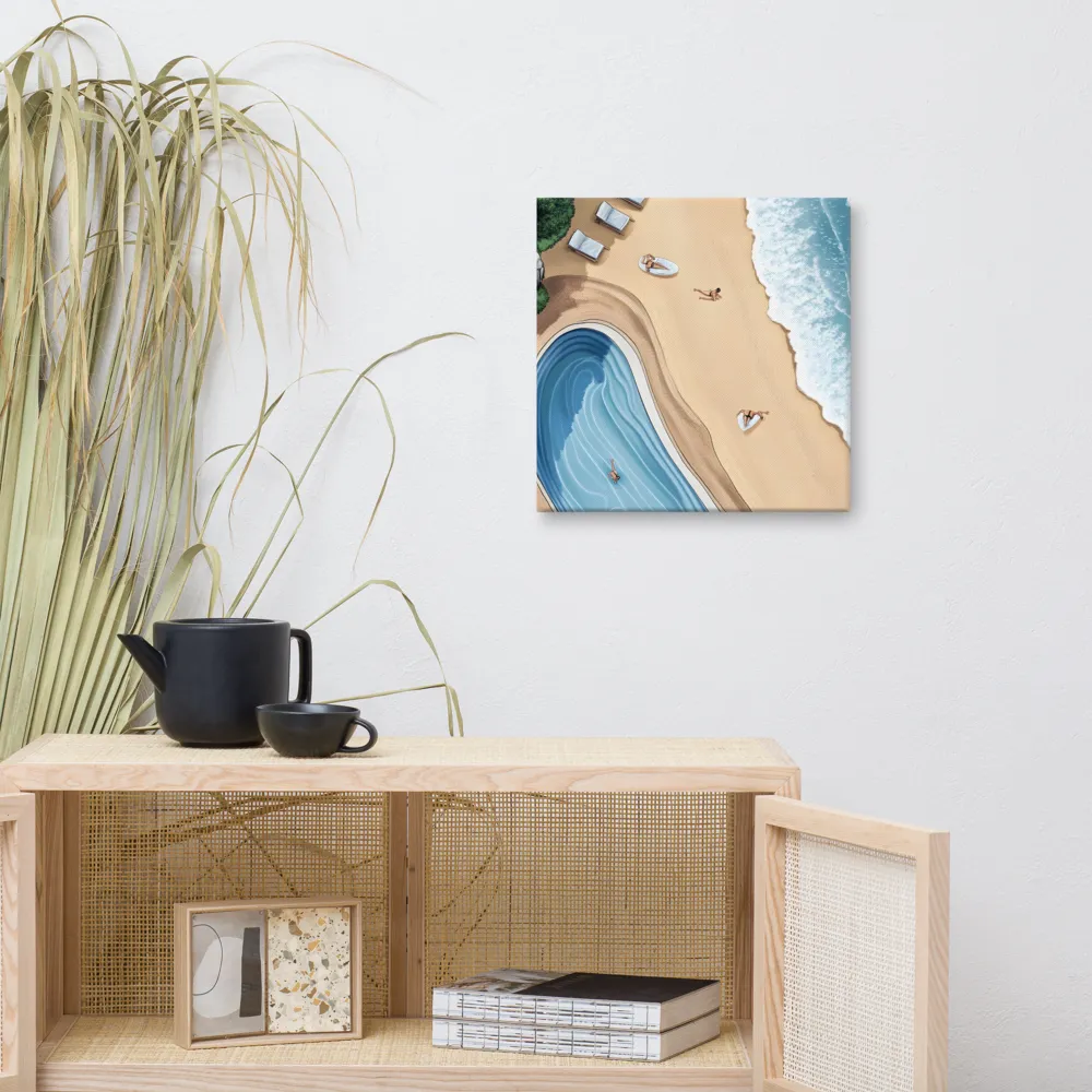 Serenity by the Shore | Canvas | 16″×16″