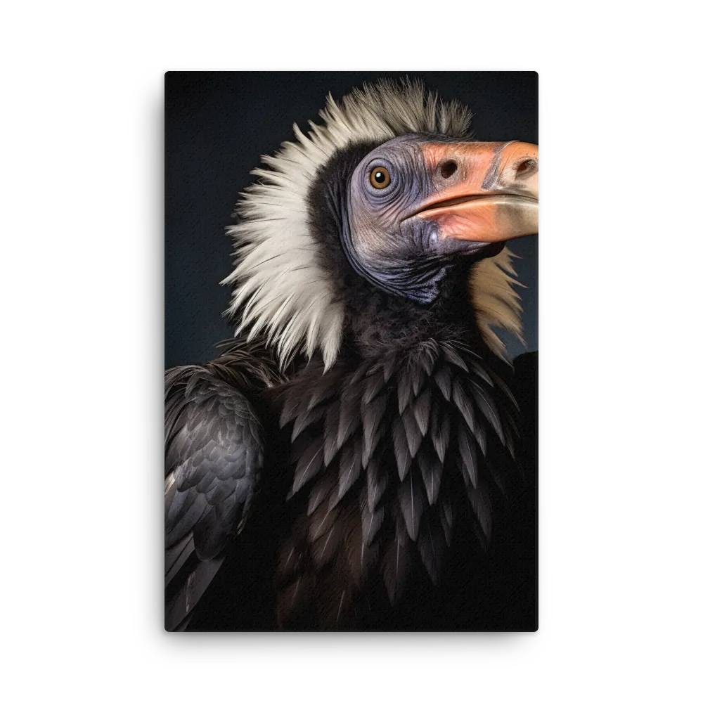 Majestic Vulture Portrait | Thin Canvas | 24″×36″