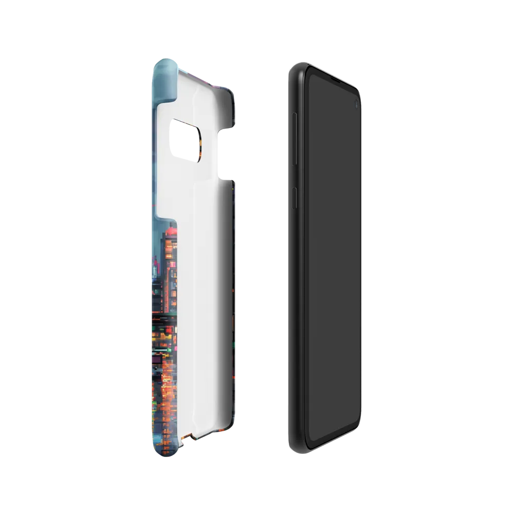 Neon Dreams: A Pixelated Urban Night