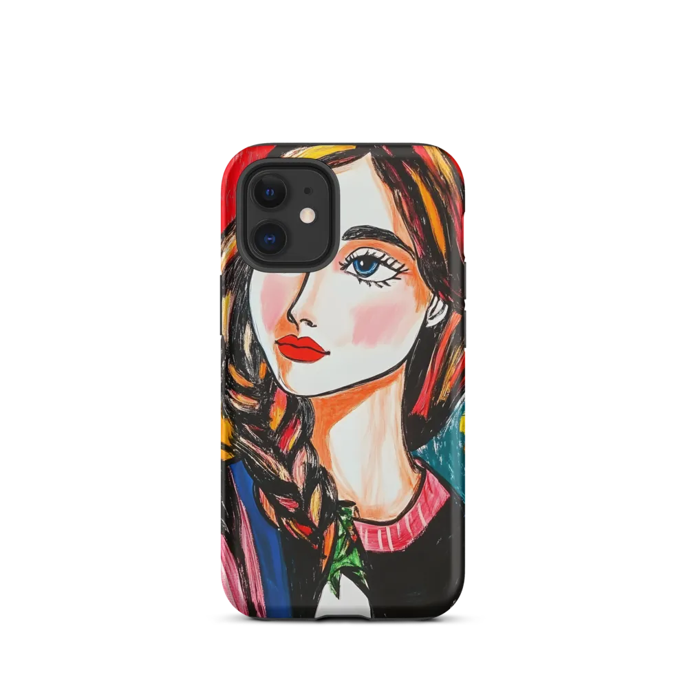 Confident Gaze | Phone Case |  12 mini | Tough Case | Matte