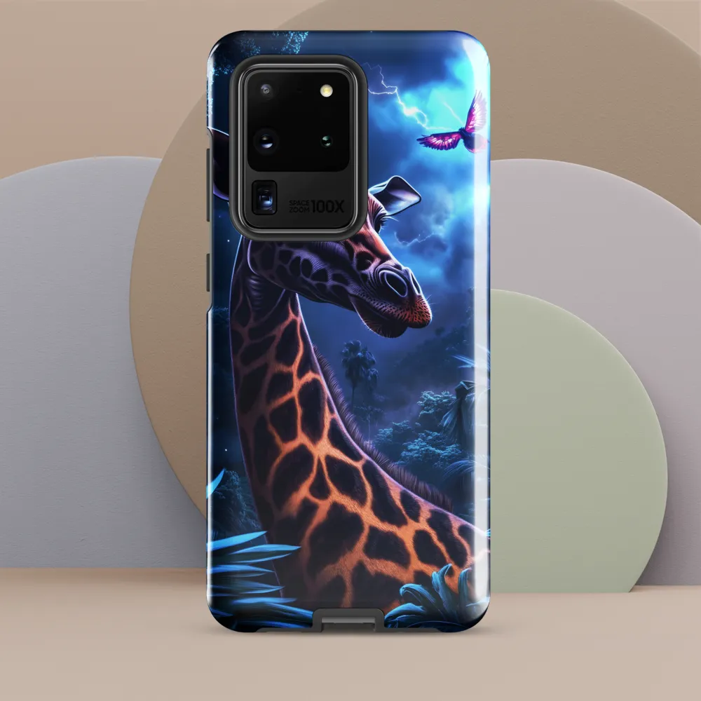 Mystical Giraffe in Twilight Jungle