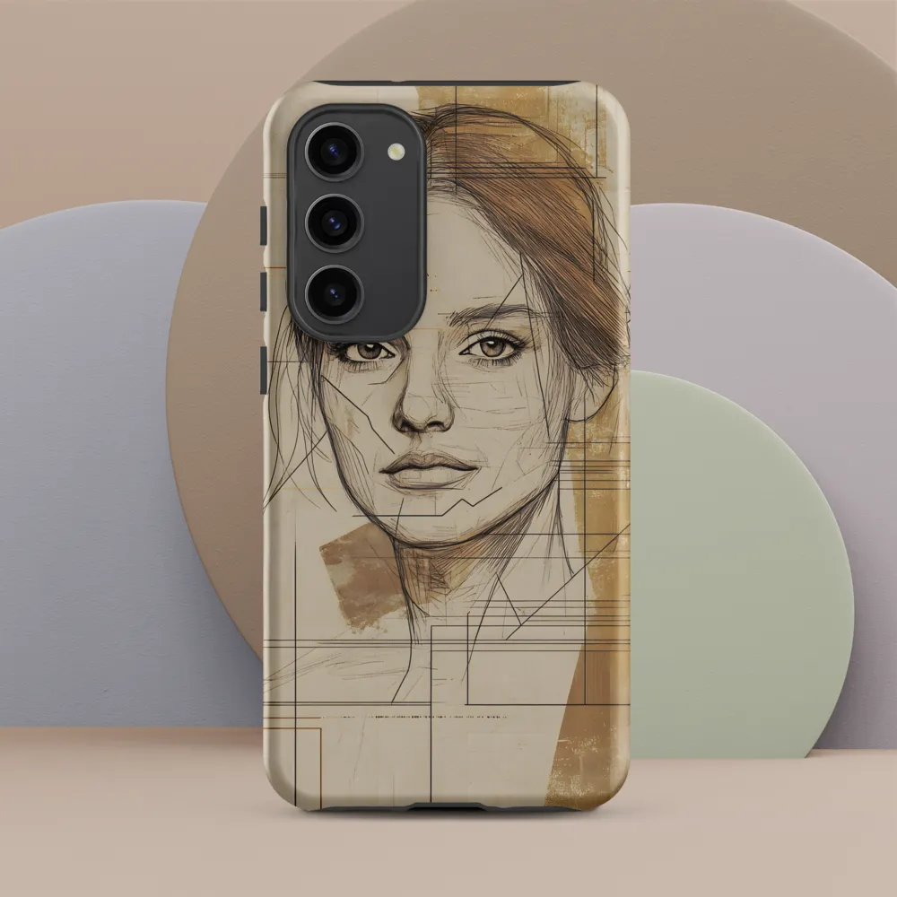 Geometric Elegance: A Modern Portrait