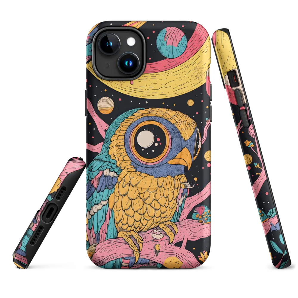 Whimsical Cosmic Owl | Phone Case |  15 Plus | MagSafe® Tough Case | Matte
