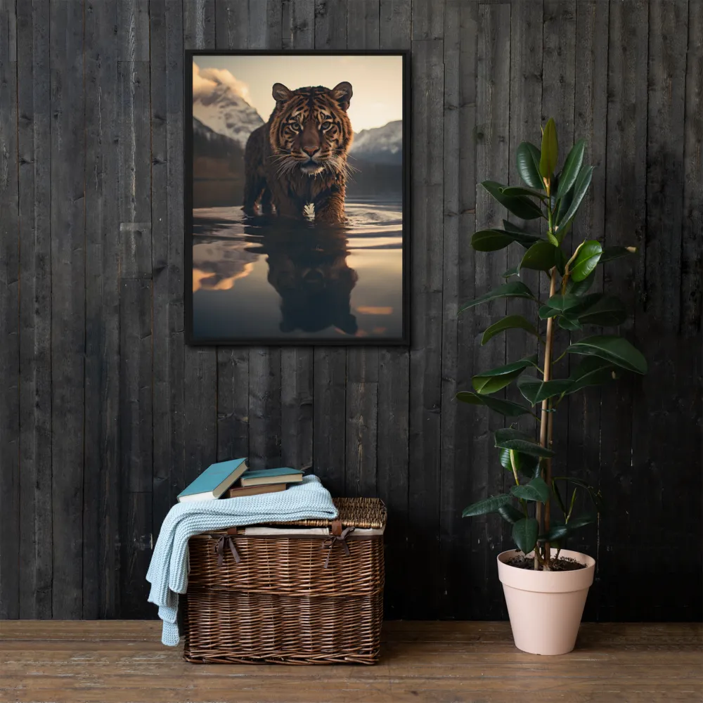 Majestic Reflection: The Tiger's Domain