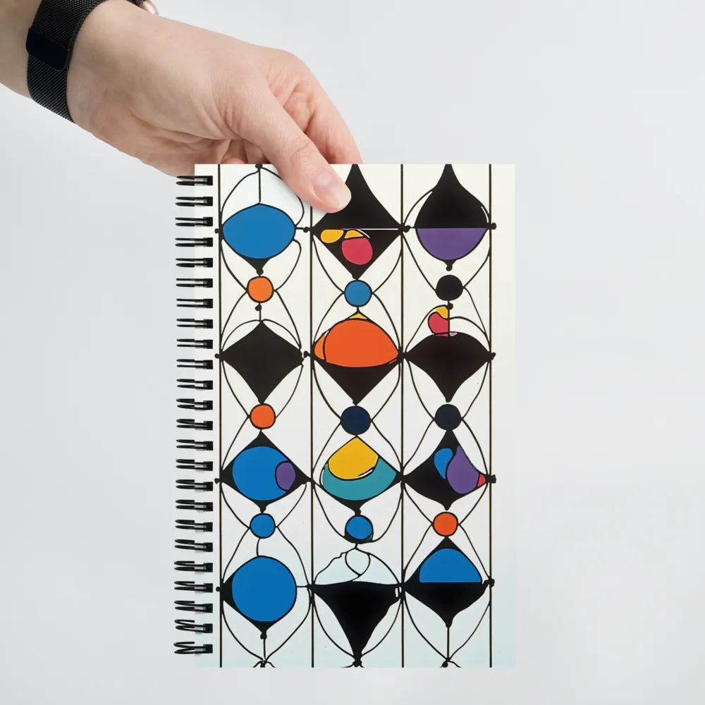 Rhythms of Color and Shape | Spiral Notebook