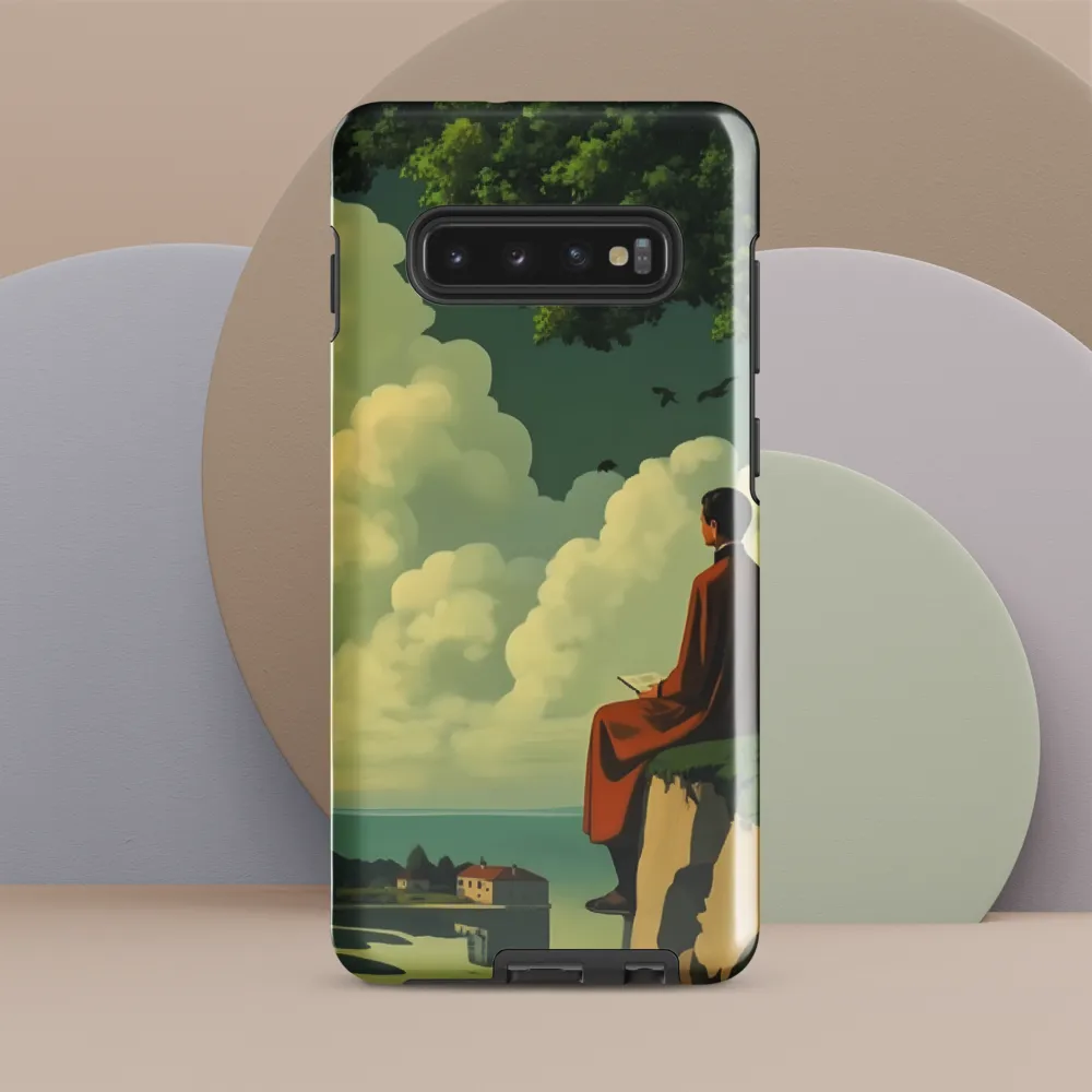 Meditation at the Edge of Serenity | Phone Case |  S10 Plus | Tough Case | Glossy