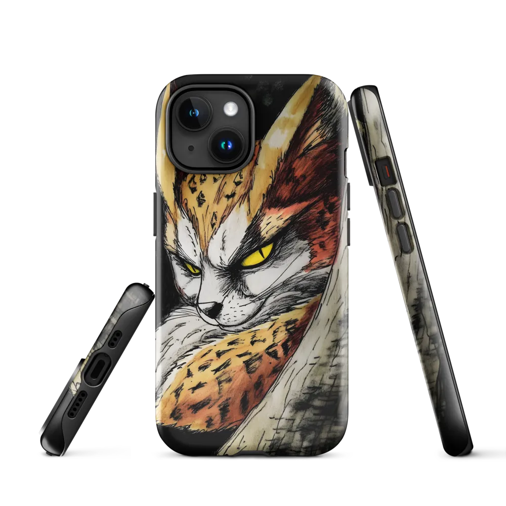 Fierce Gaze of the Wild Cat