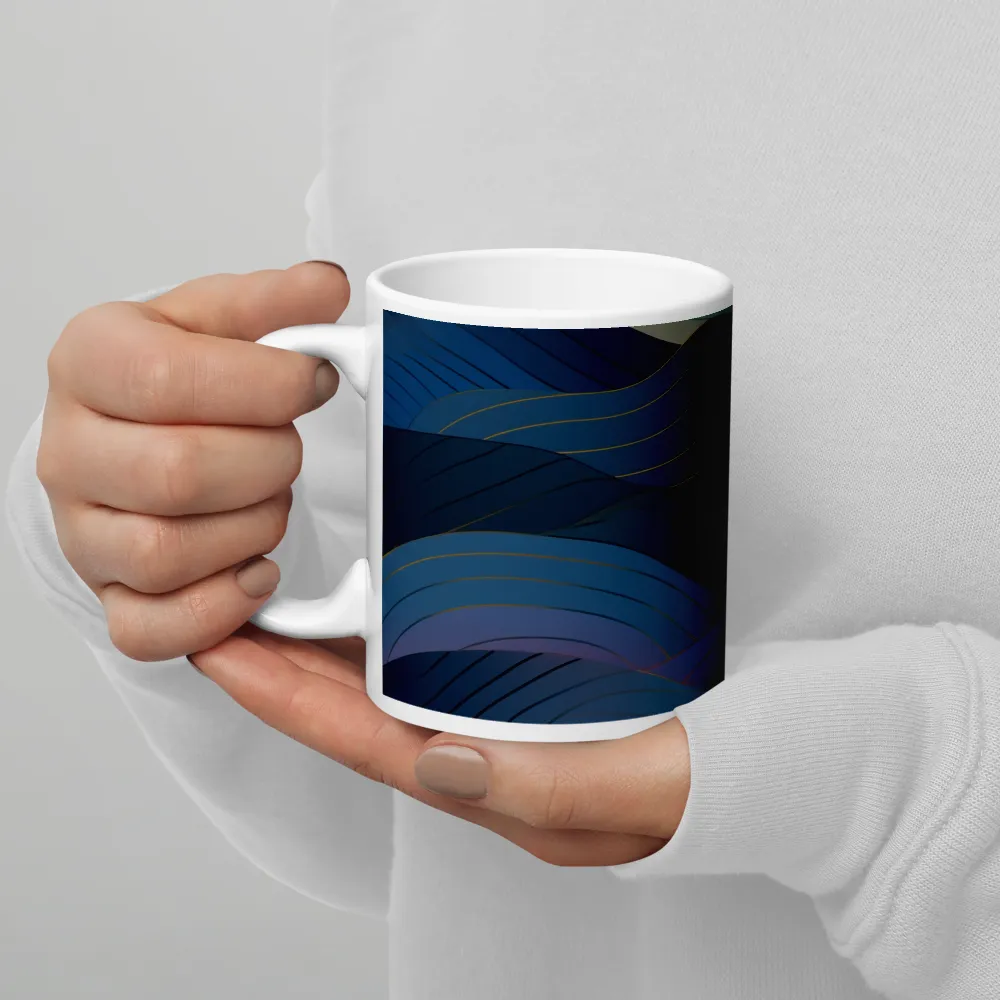 Harmonious Waves at Dusk | Mug with White inside | 11 oz