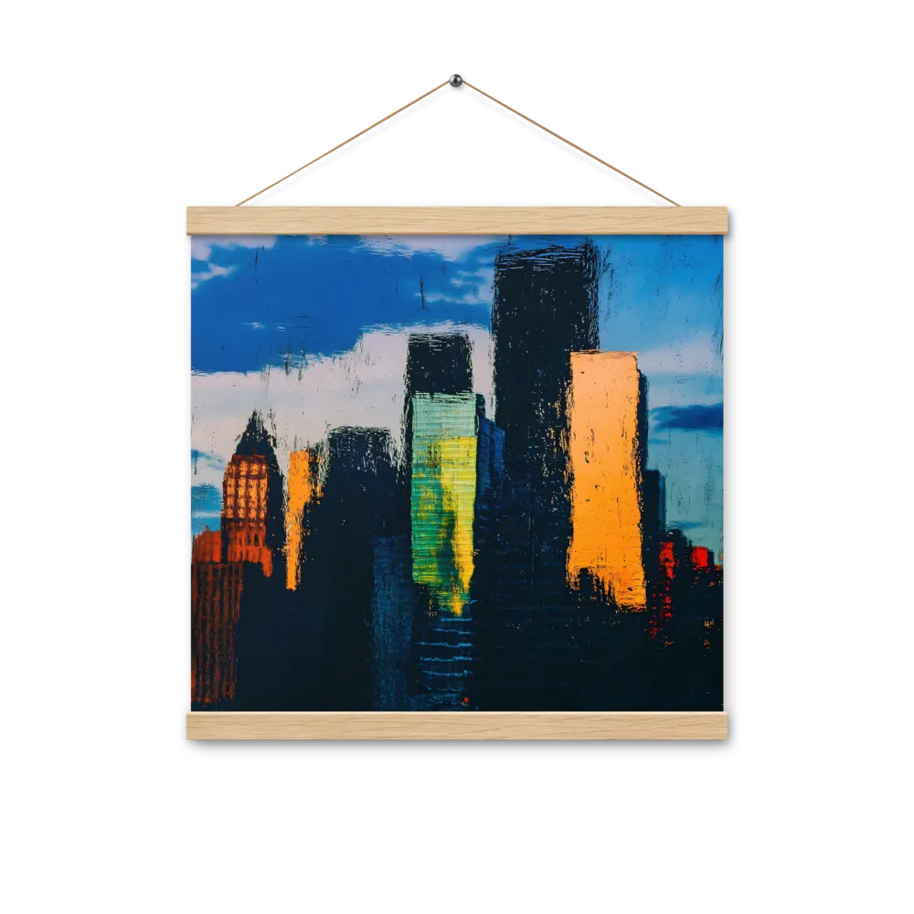 Reflections of Tranquility | Poster With Oak Wood Hanger | 16″×16″