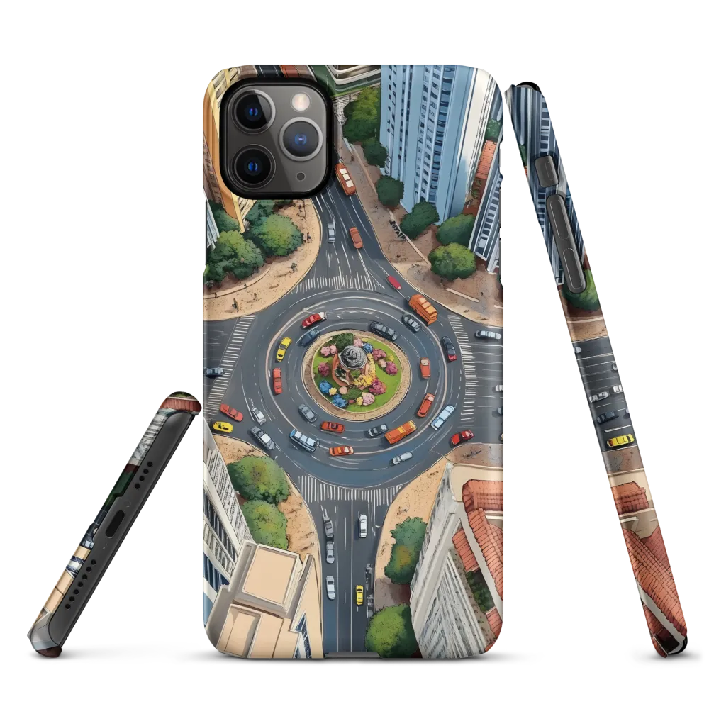 Urban Symphony: Aerial Vision of City Life | Phone Case |  11 Pro Max | Snap Case | Matte