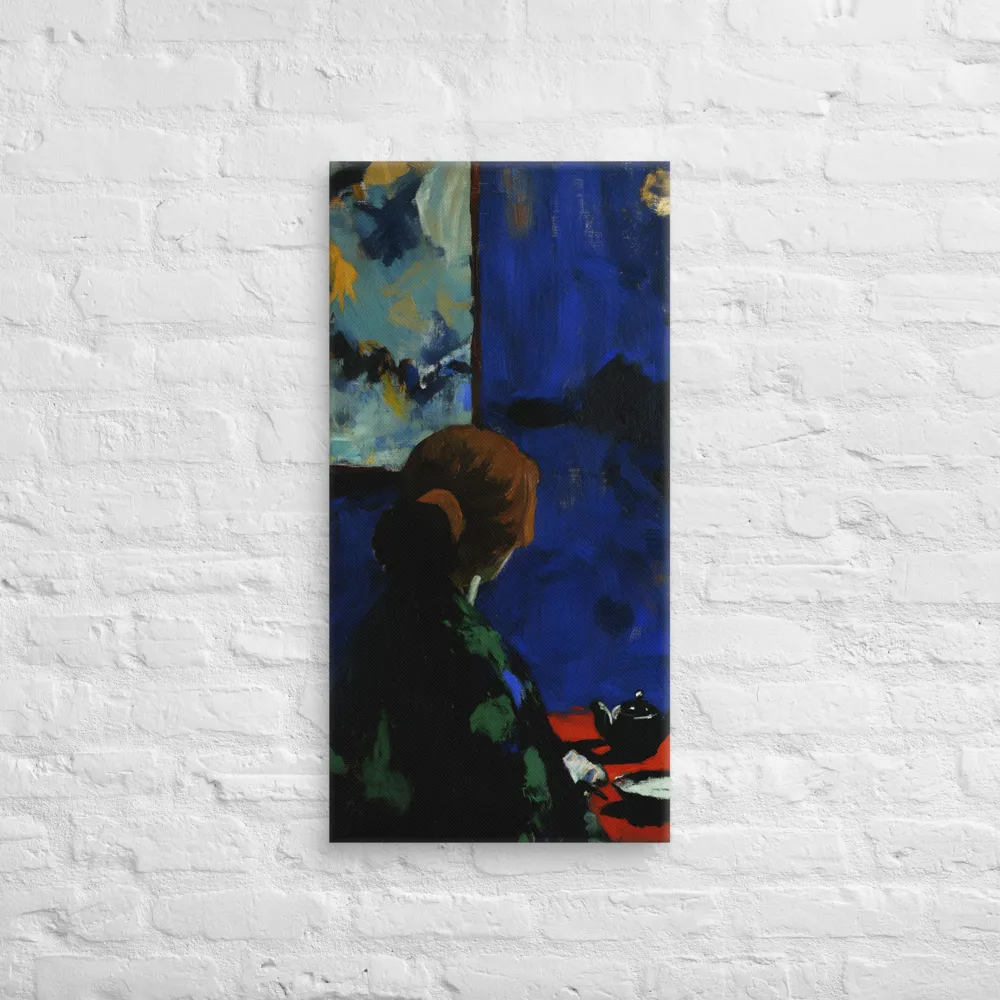 Contemplation Under the Night Sky | Canvas | 16″×32″