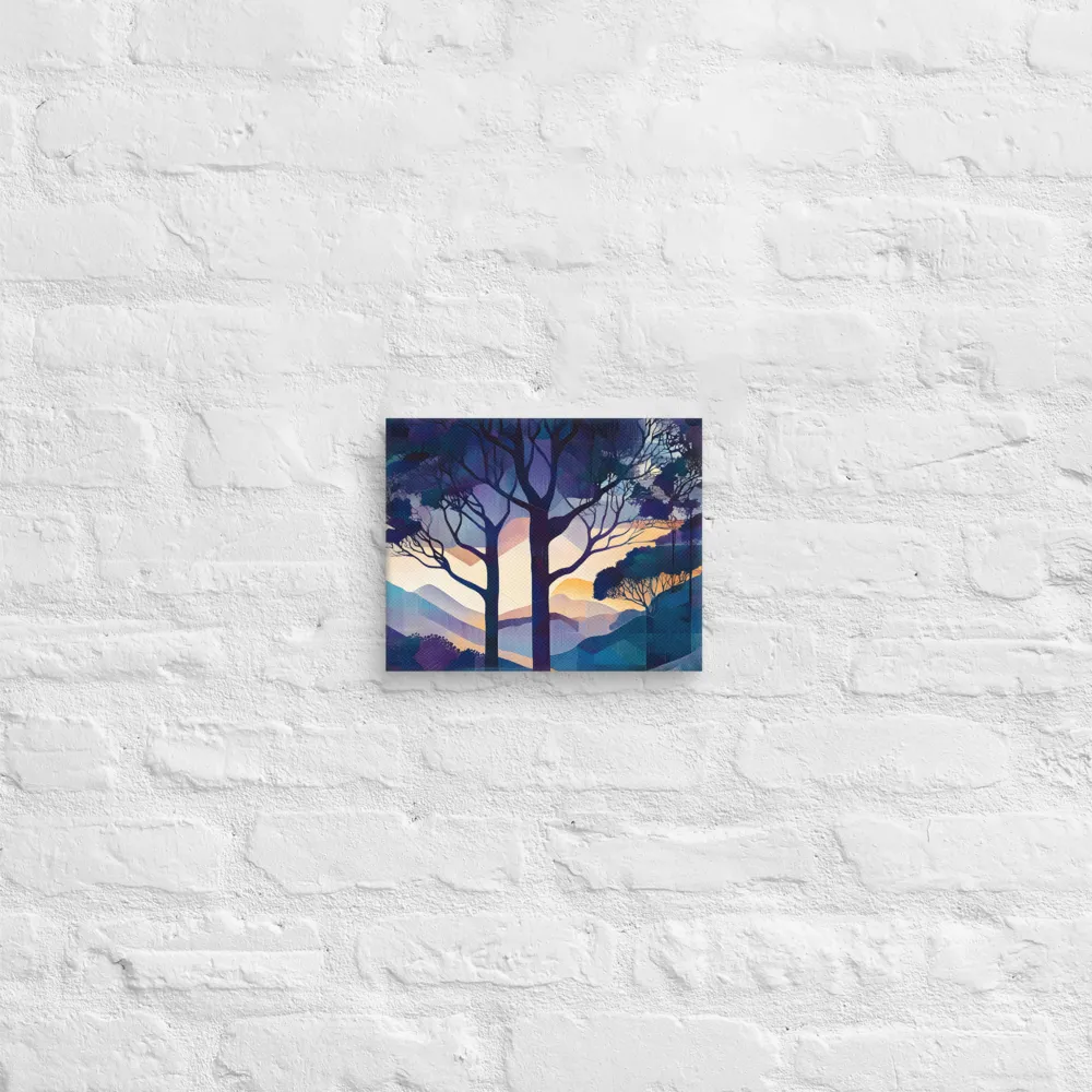 Tranquil Geometry: A Journey Through Color | Canvas | 8″×10″