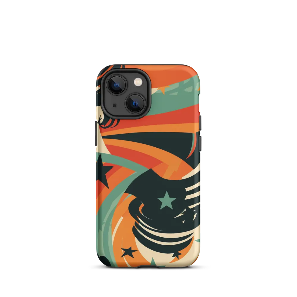 Swirls of Elegance | Phone Case |  13 mini | Tough Case | Matte