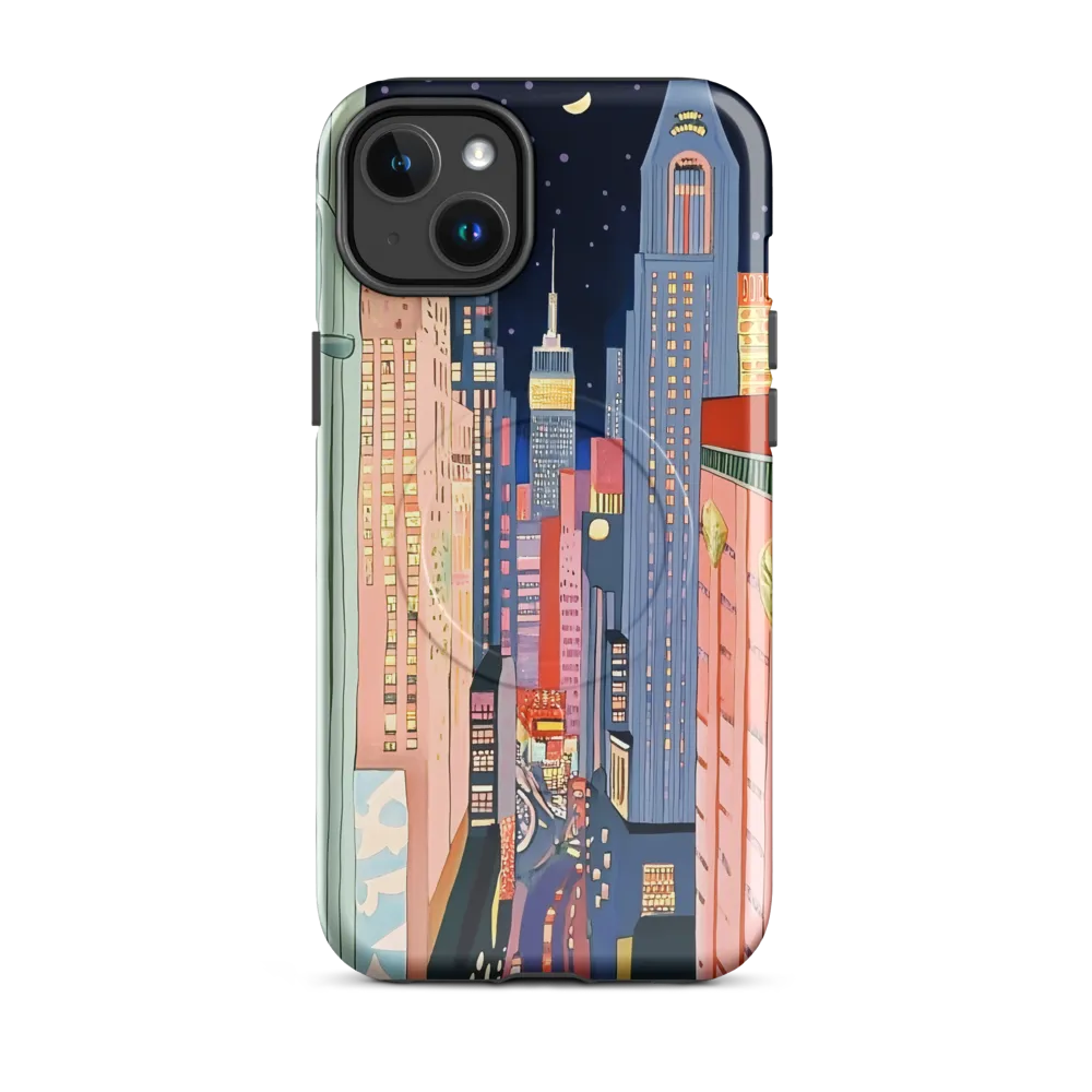 Urban Dreamscape: A Pop Art Night | Phone Case |  14 Plus | MagSafe® Tough Case | Glossy