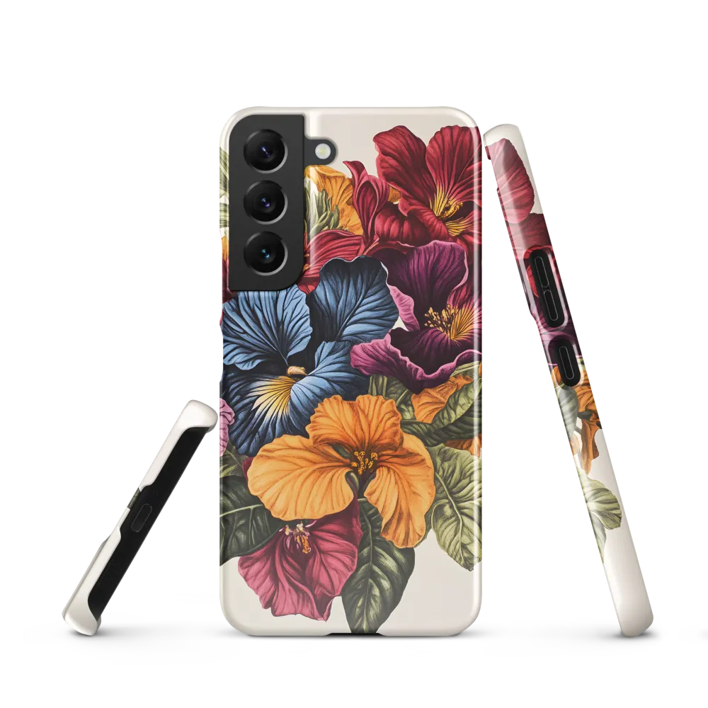 Floral Symphony in Color | Phone Case |  S22 | Snap Case | Glossy