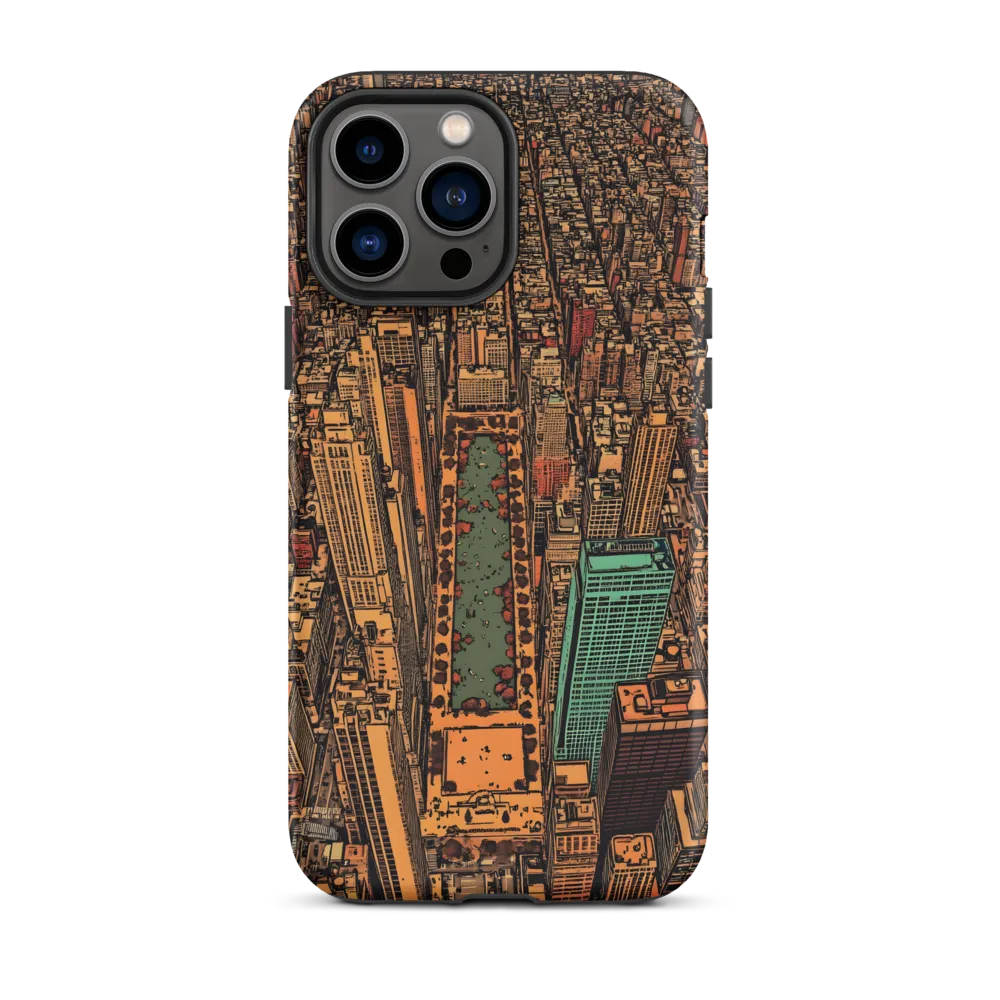 Urban Oasis: Aerial View of City Life