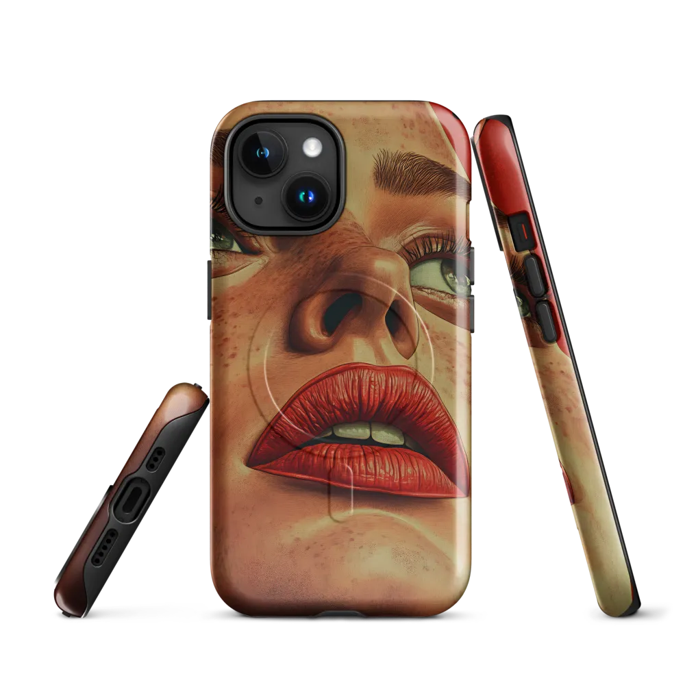 Red Intensity: A Portrait of Elegance