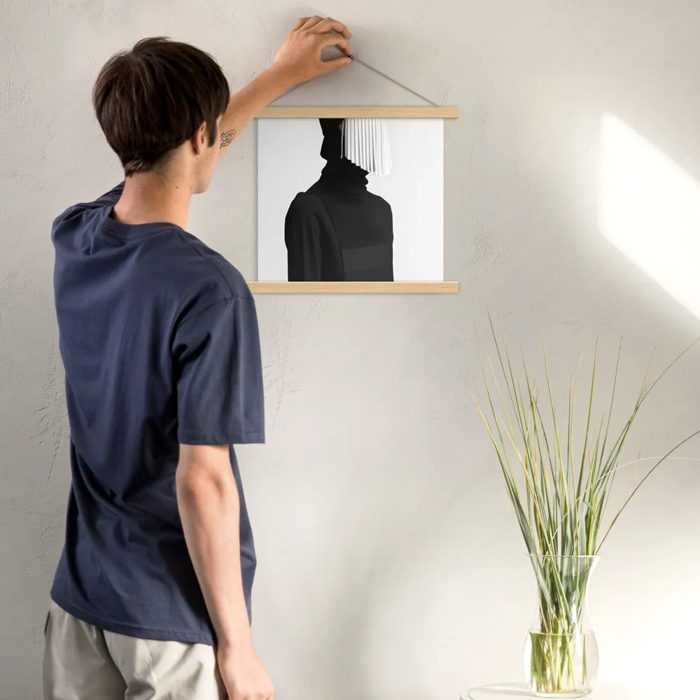 Veil of Mystery | Poster With Oak Wood Hanger | 14″×14″