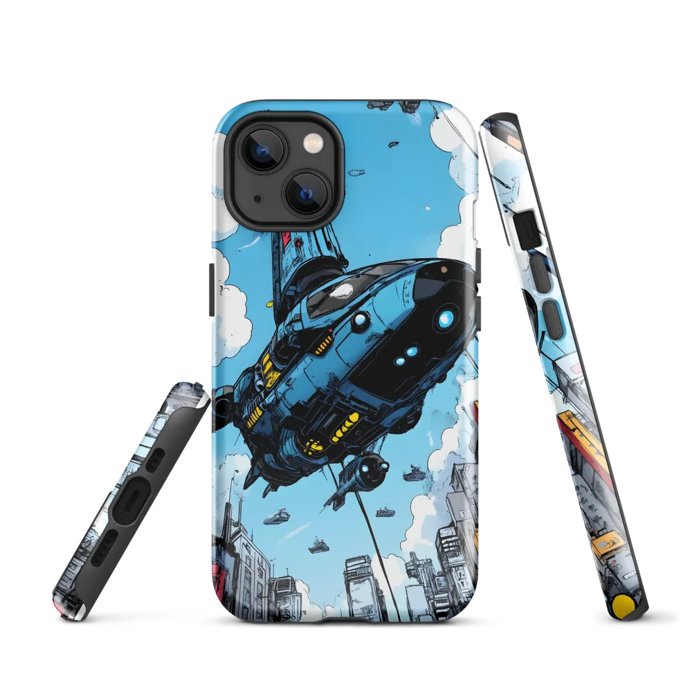 Skyward: A Journey Through the Futuristic City | Phone Case |  13 | Tough Case | Glossy