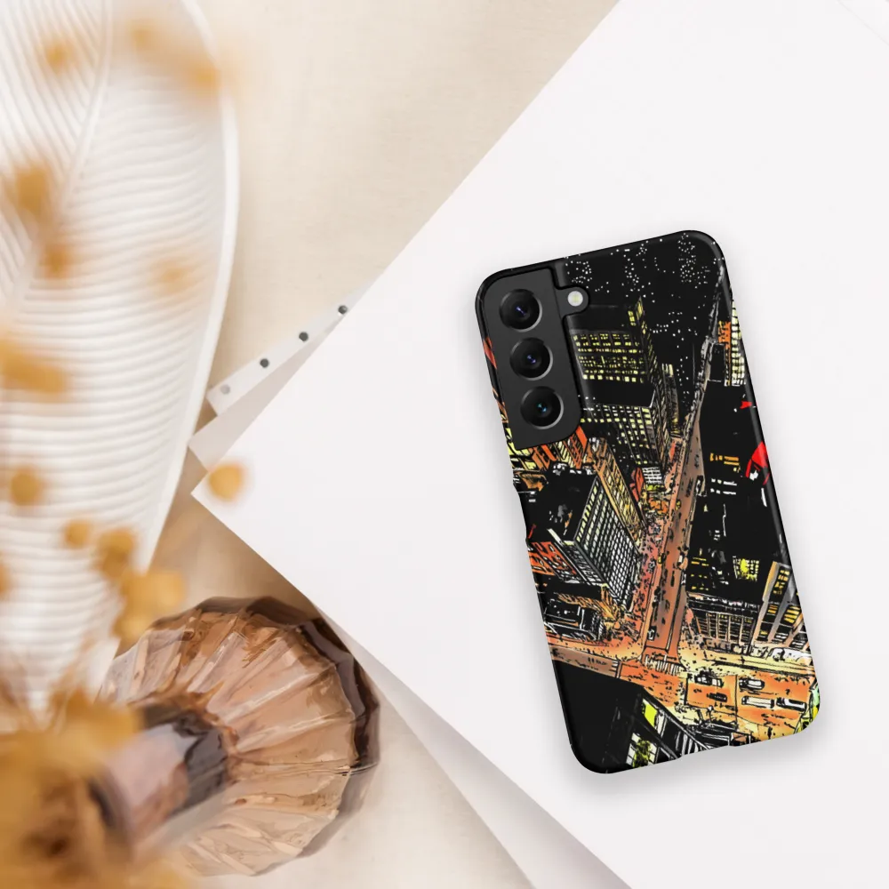 Urban Nightscape: A Bird's-eye View