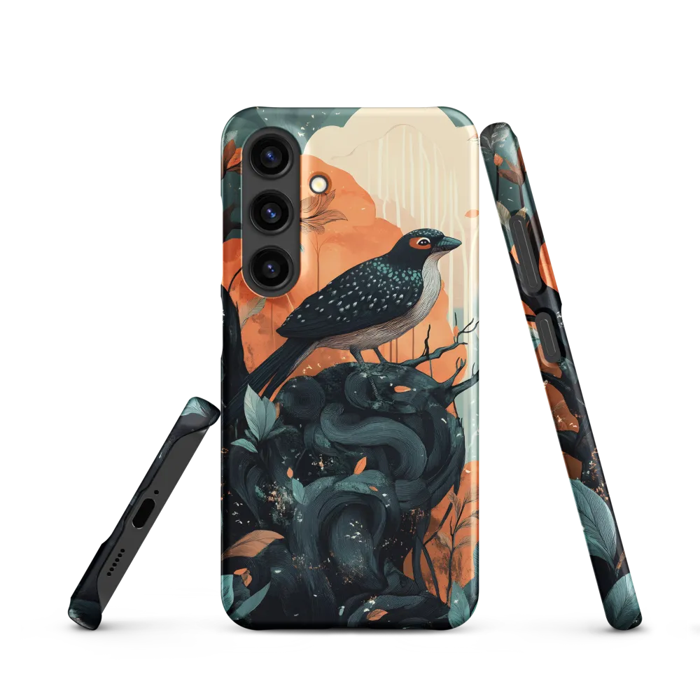 Perched Between Teal and Ember
