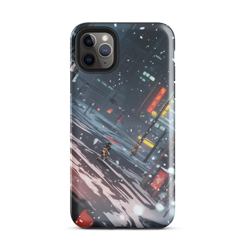 Solitude in the Neon Snow | Phone Case |  11 Pro Max | Tough Case | Glossy