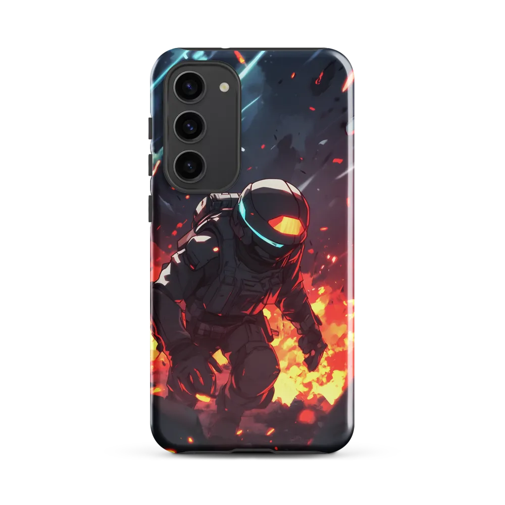 Astronaut Amidst Chaos