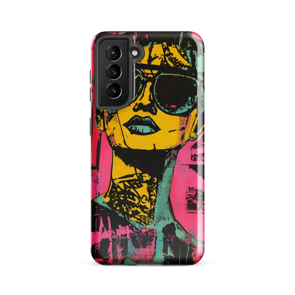 Confident Portrait in Neon Colors
