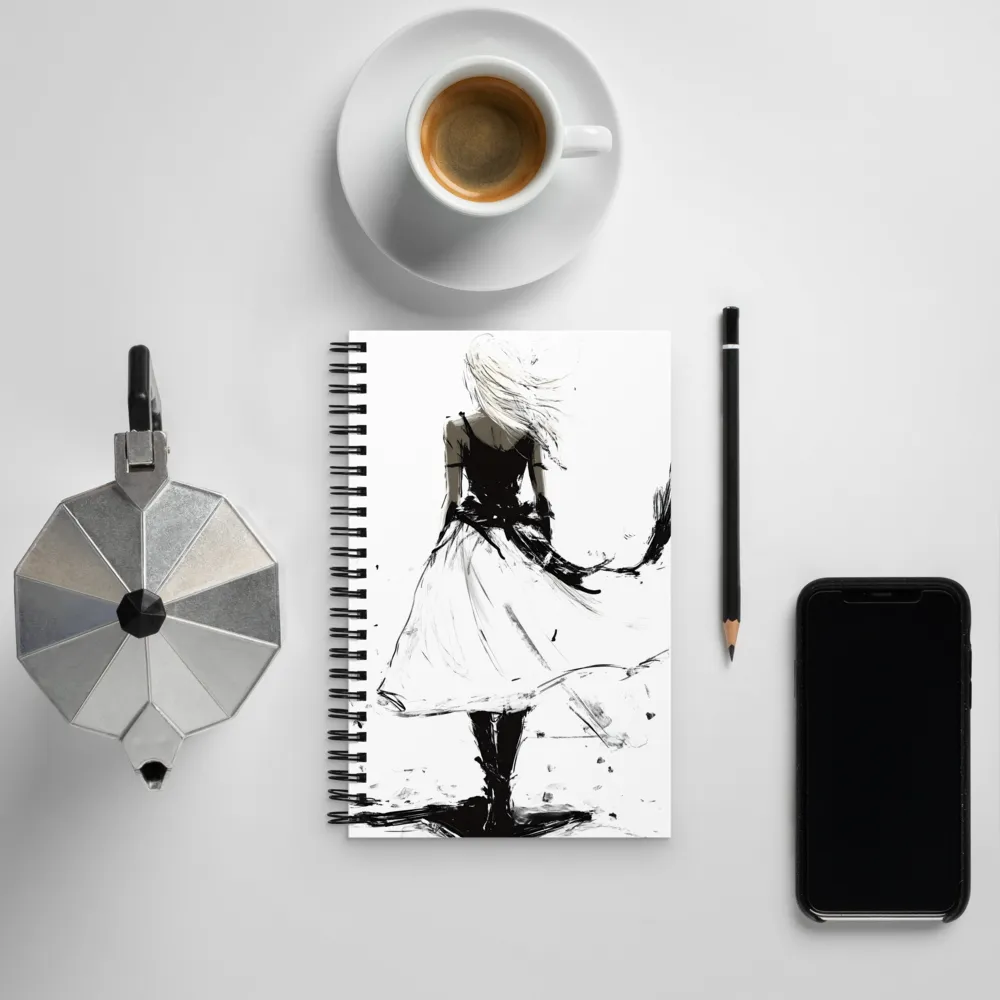 Whispers of Elegance | Spiral Notebook