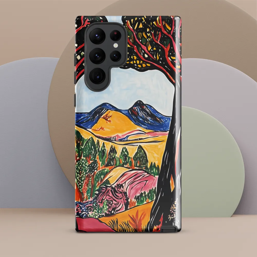 Vibrant Nature's Embrace | Phone Case |  S22 Ultra | Tough Case | Glossy