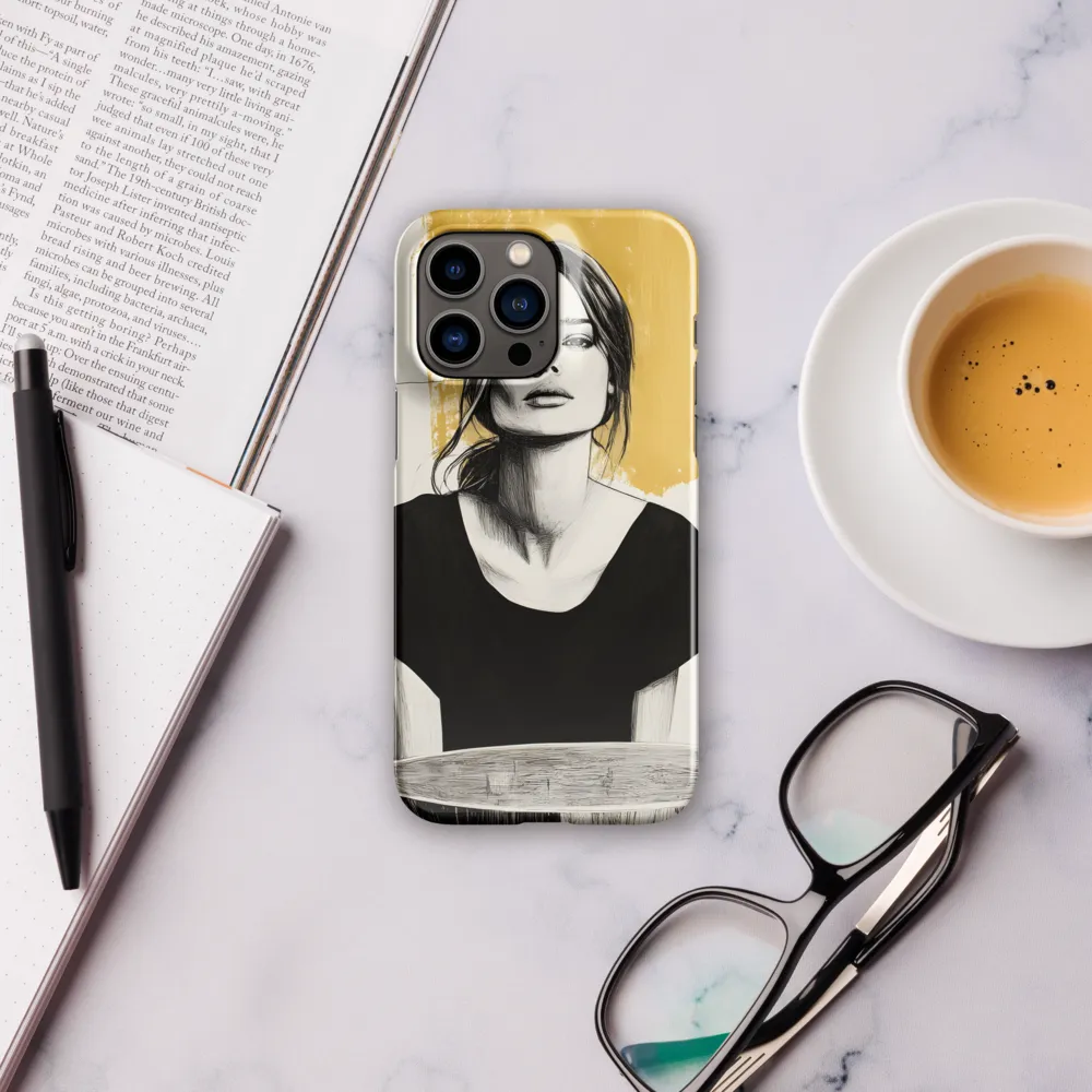 Golden Serenity: A Minimalist Portrait