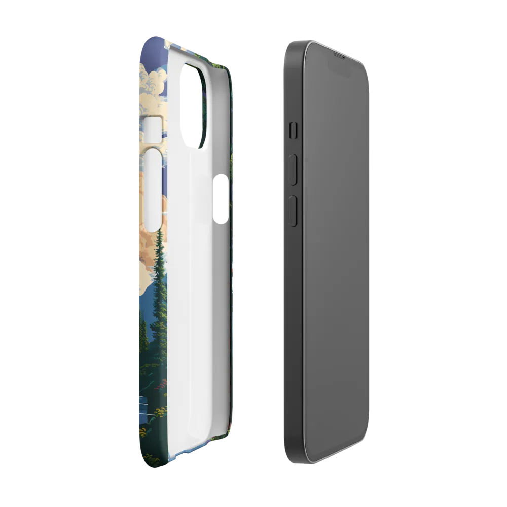 Serenity in Nature: A Lush Landscape | Phone Case |  13 | Snap Case | Matte