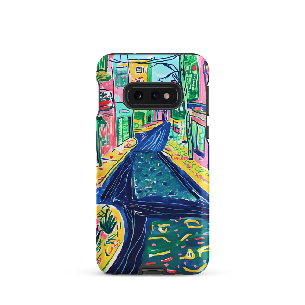 Dreamy Street in Vibrant Hues