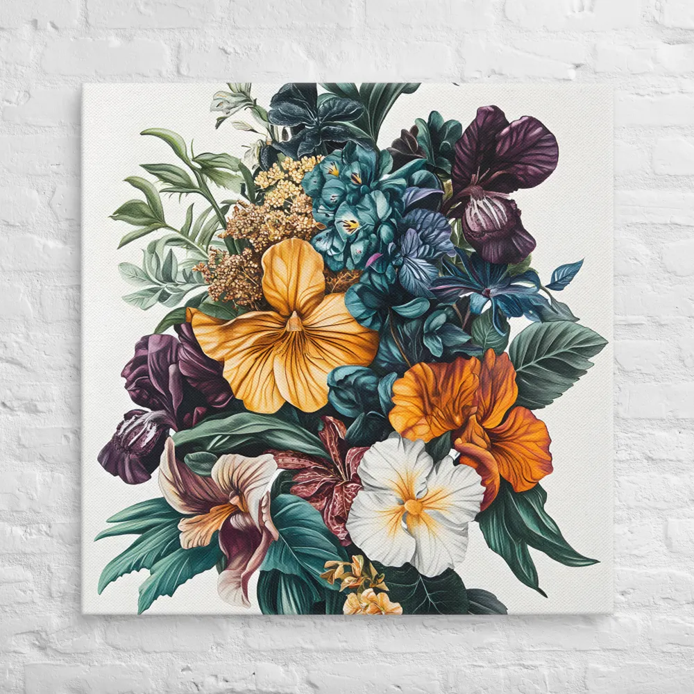 Floral Symphony | Canvas | 36″×36″