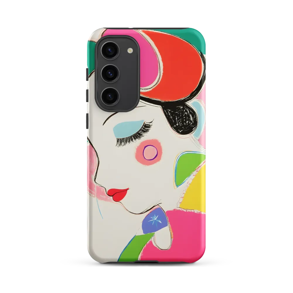 Whimsical Portrait in Colorful Abstraction